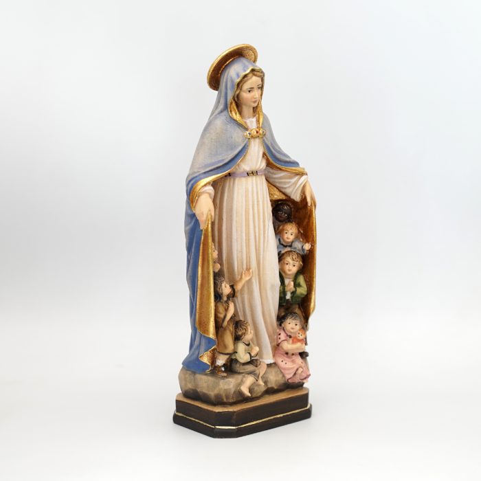 【现货】阿尔卑斯木雕-儿童护卫之母（Blessed Mother with children of the world）-彩色-21cm - 图片 7