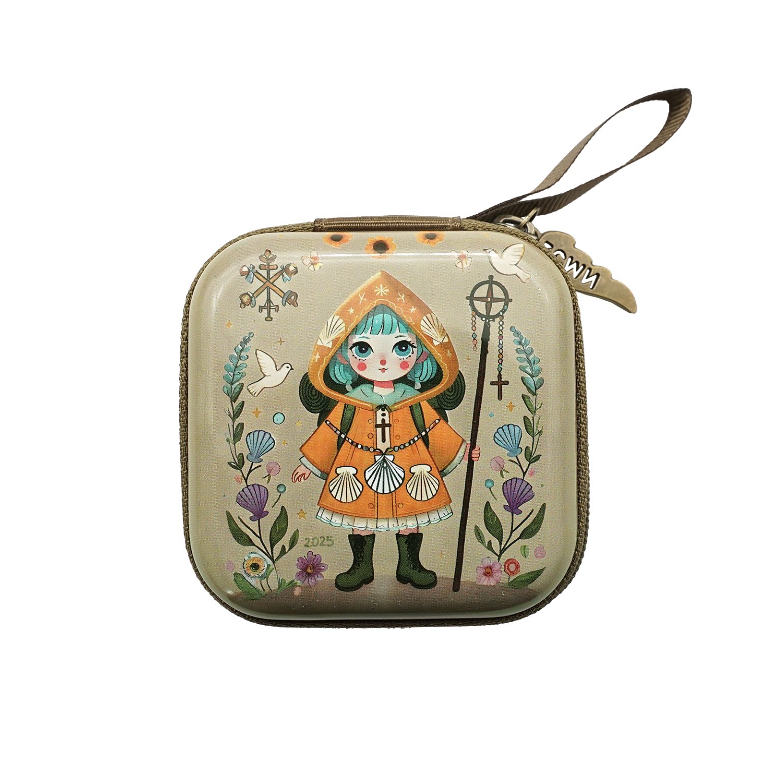 金属念珠包-朝圣者 (Pilgrim)-拉链款-7x7cm厚度3.3cm