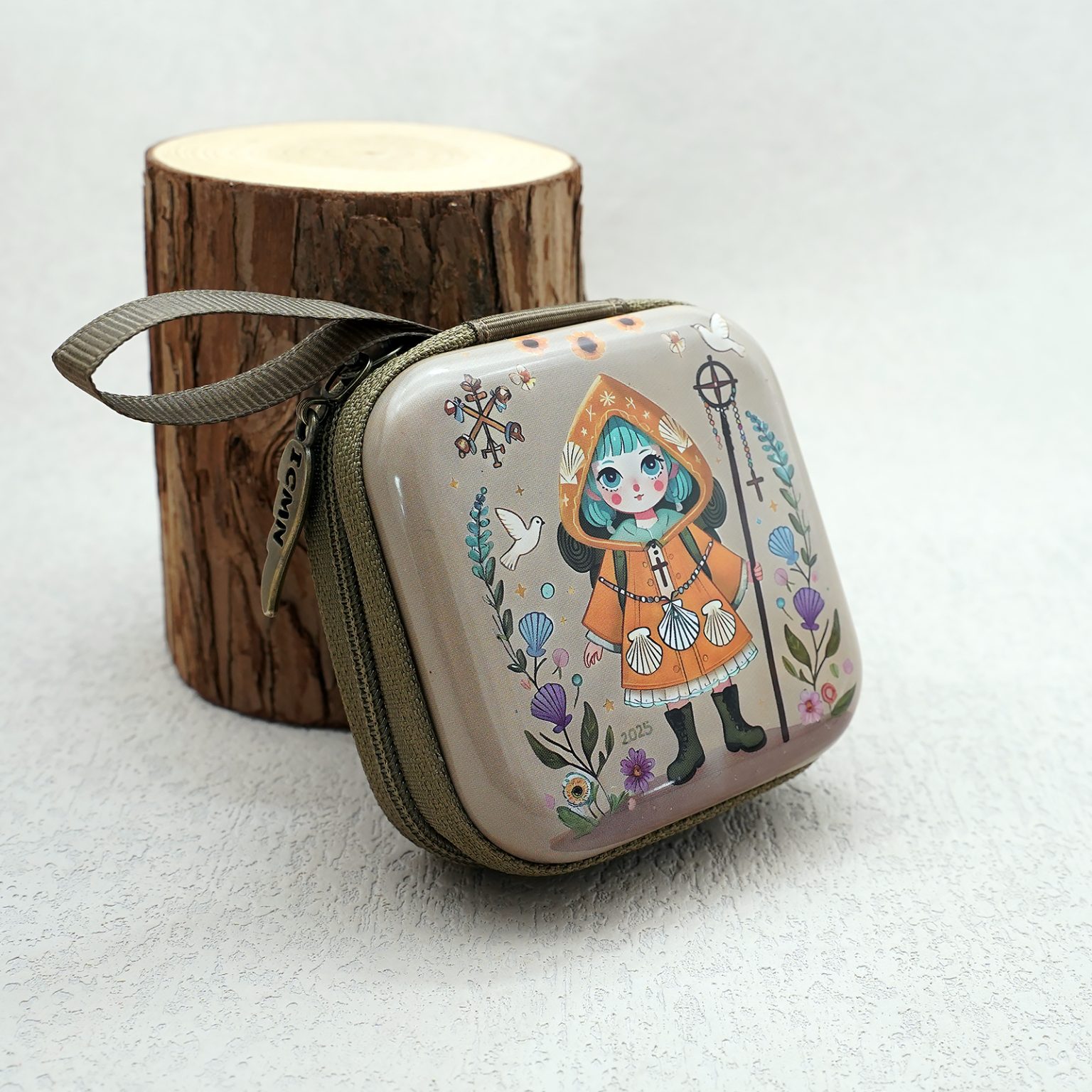 金属念珠包-朝圣者 (Pilgrim)-拉链款-7x7cm厚度3.3cm