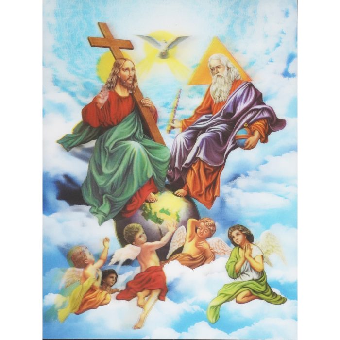 3D立体圣像画-圣三-39.5x29.5cm Catholic religious art