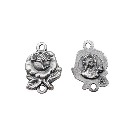 DIY双通-玫瑰花天主经-小德兰-1.4cm