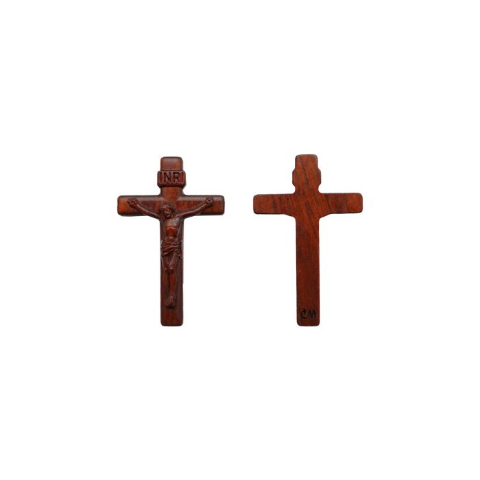 DIY十字架-经典圆角款-紫檀木-4.5/5.0/6.0cm Catholic religious art