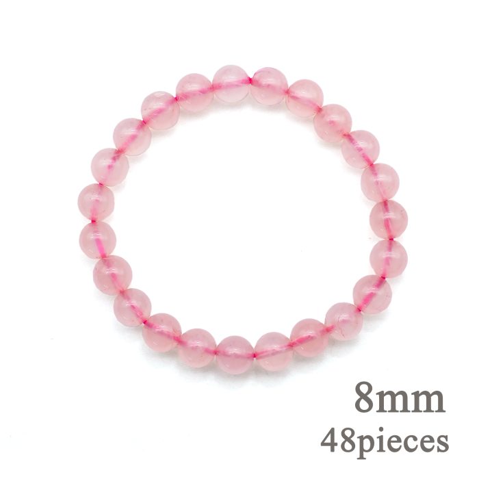 DIY珠子-粉芙蓉水晶-4/6/8mm Catholic religious art