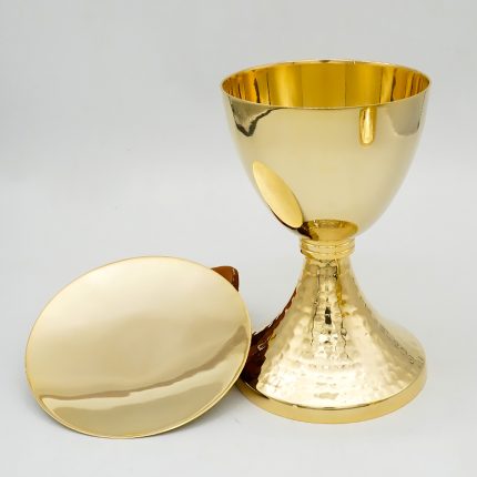 【现货】圣爵杯带圣盘 金色 高19.5厘米