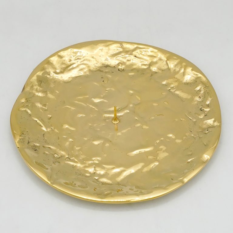 烛台托盘-带尖款-黄铜-直径12.5cm
