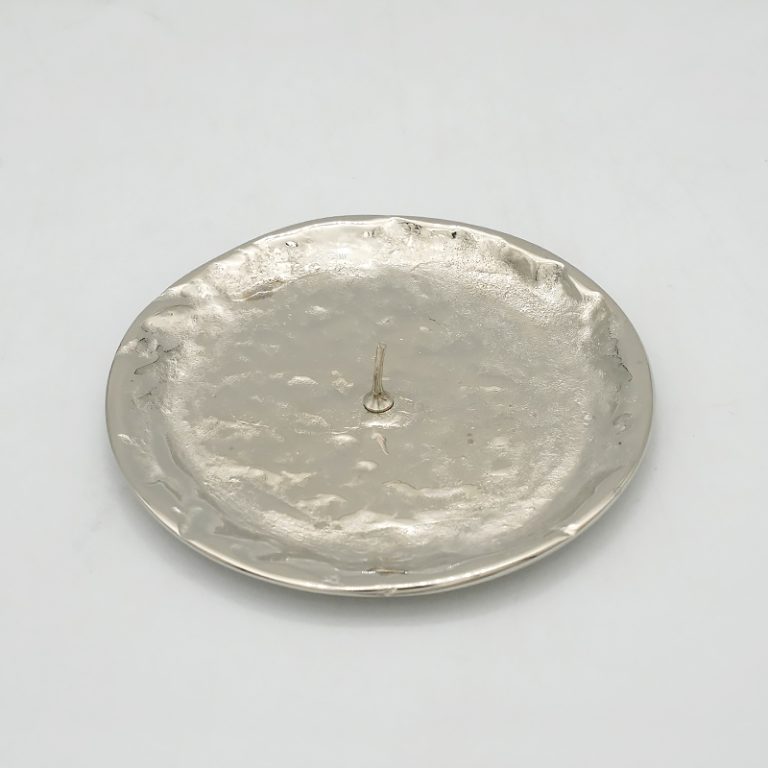 烛台托盘-平口款-黄铜-直径9cm