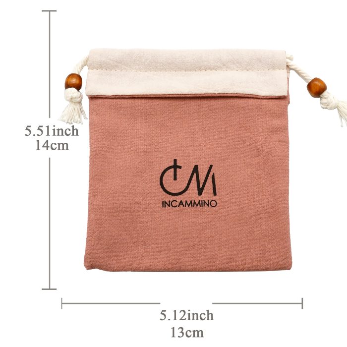 念珠包-抽绳款-九色-14X13cm Catholic religious art