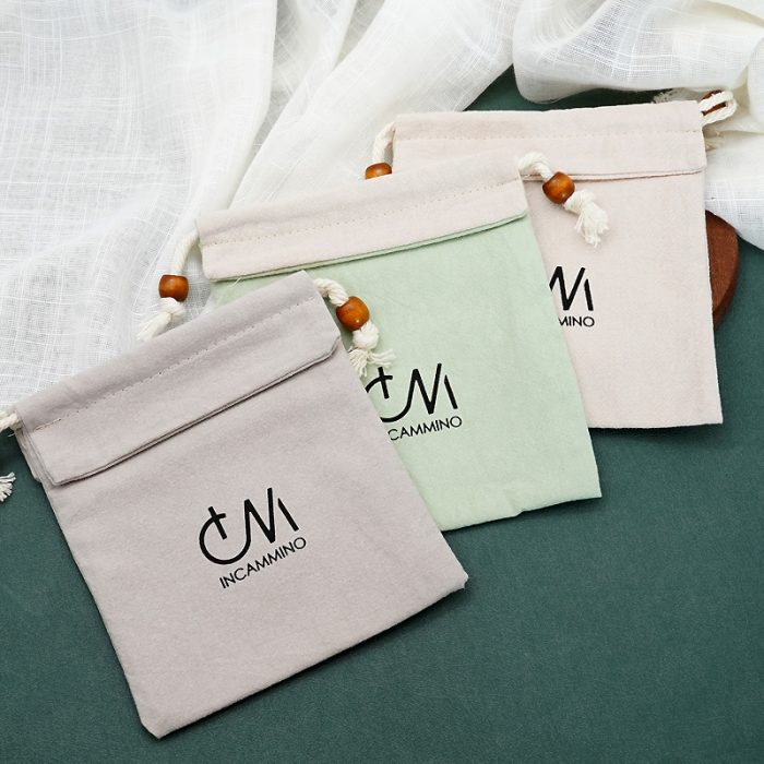 念珠包-抽绳款-九色-14X13cm Catholic religious art