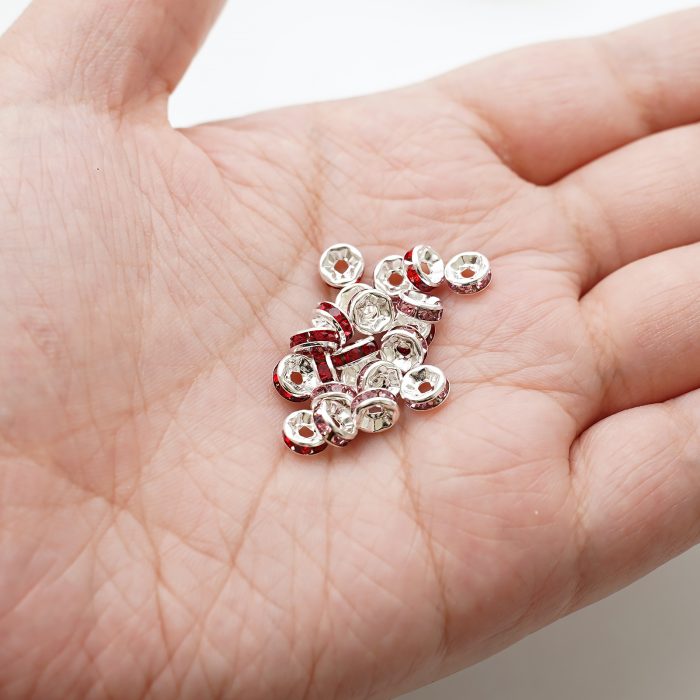 DIY隔片-镶钻-多种颜色-5.9x2.9mm-10个/包 Catholic religious art