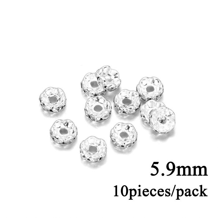 DIY隔片-镶钻-多种颜色-5.9x2.9mm-10个/包 Catholic religious art