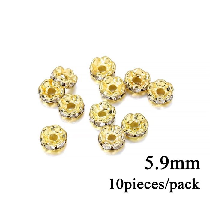 DIY隔片-镶钻-多种颜色-5.9x2.9mm-10个/包 Catholic religious art