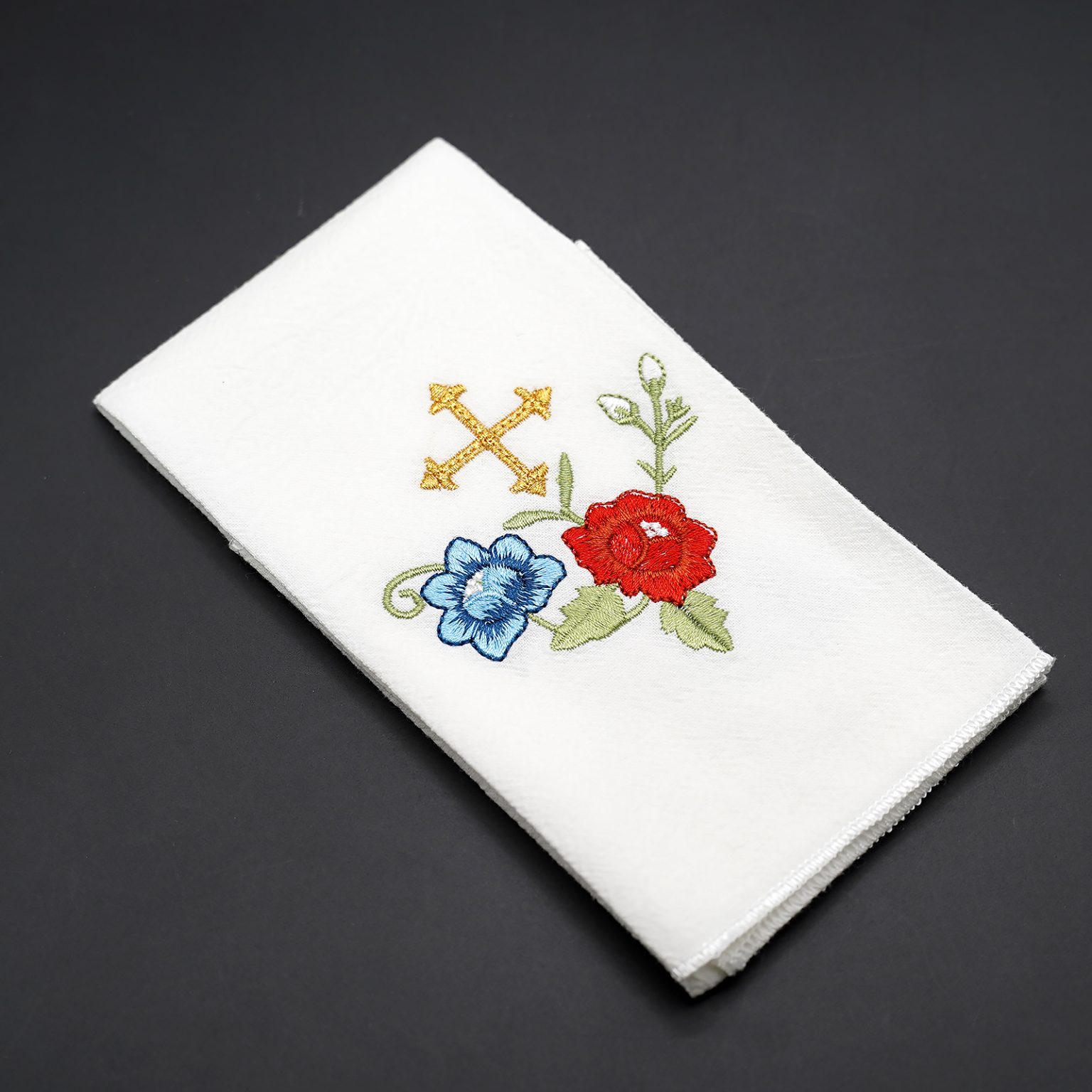 圣血布-玫瑰符号-刺绣-44.5x25cm（4件装）