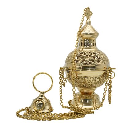 【现货】香炉-金色-黄铜带内胆-28cm