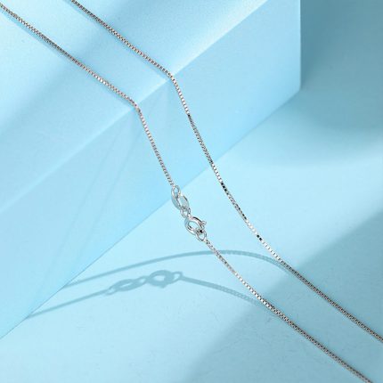 盒子链-925银-0.8MM粗-多尺寸-多颜色