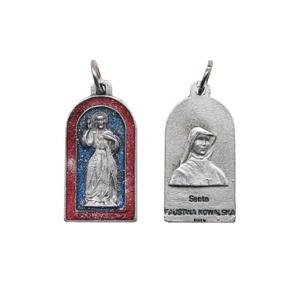 圣牌-傅天娜-上主慈悲-镀珐琅彩-带圈-2.4x1.4cm