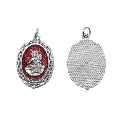 DIY小吊牌-圣衣-锌合金-红珐琅-2.8cm