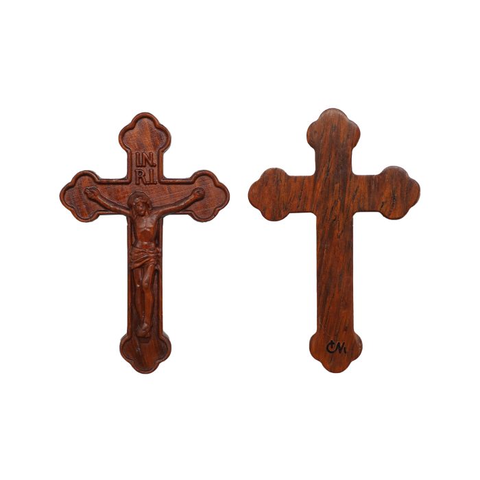 DIY十字架-紫檀木-5.5x3.5cm Catholic religious art