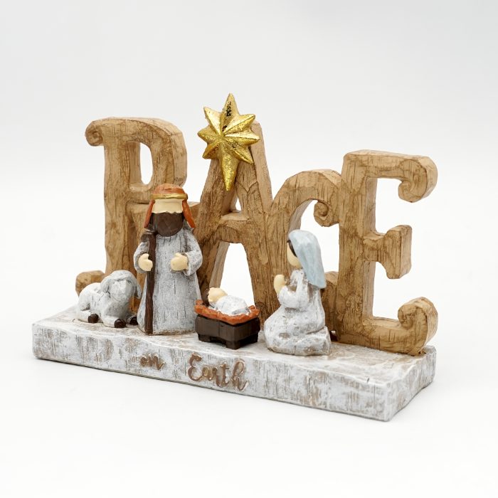 圣诞节-PEACE摆件-马槽-15x9.7cm Catholic religious art