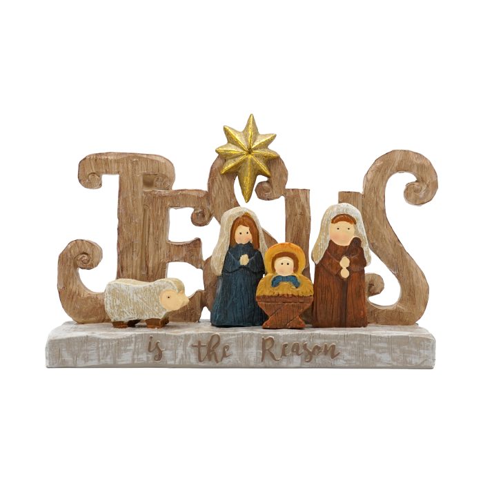 圣诞节-JUSES摆件-马槽-14x10cm Catholic religious art