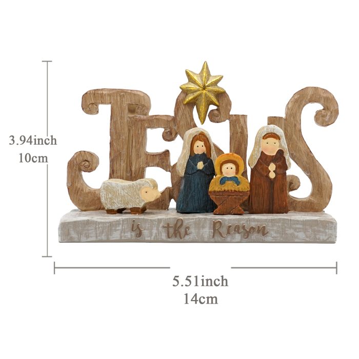 圣诞节-JUSES摆件-马槽-14x10cm Catholic religious art