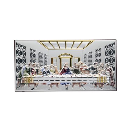 银浮雕-最后的晚餐-12x23cm