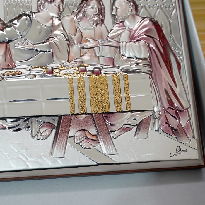 银浮雕-最后的晚餐-60x30CM Catholic religious art