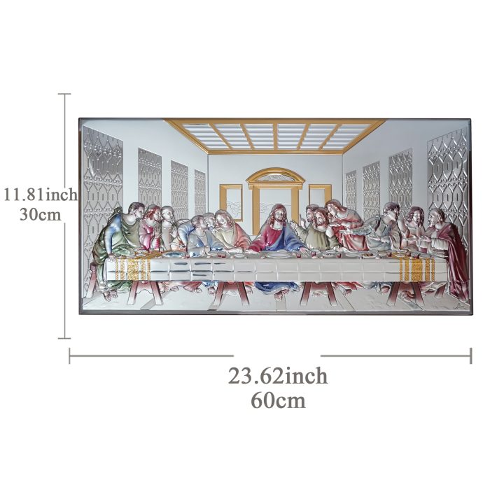 铝浮雕-最后的晚餐-60x30CM Catholic religious art