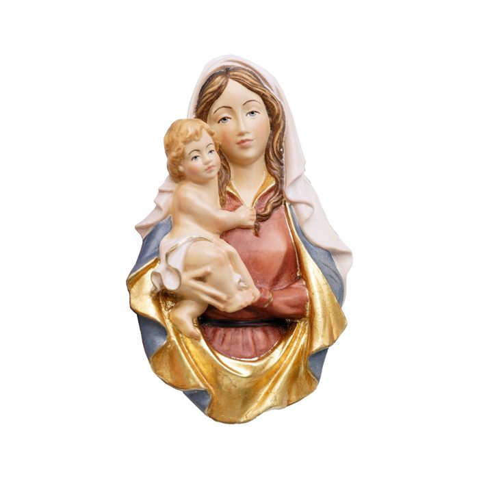 【现货】木雕-墙挂圣母拉斐尔-19cm Catholic religious art