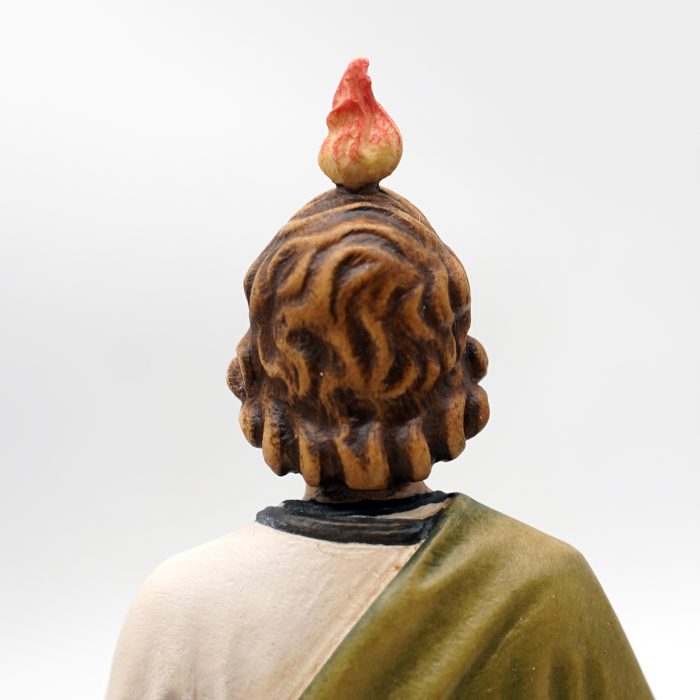 【现货】木雕-阿尔卑斯木雕-圣达窦-彩色-22cm Catholic religious art