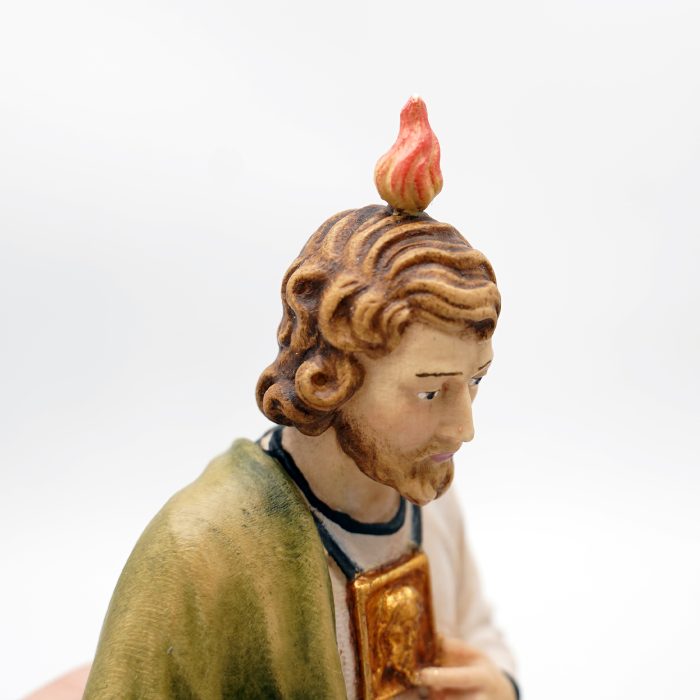 【现货】木雕-阿尔卑斯木雕-圣达窦-彩色-22cm Catholic religious art