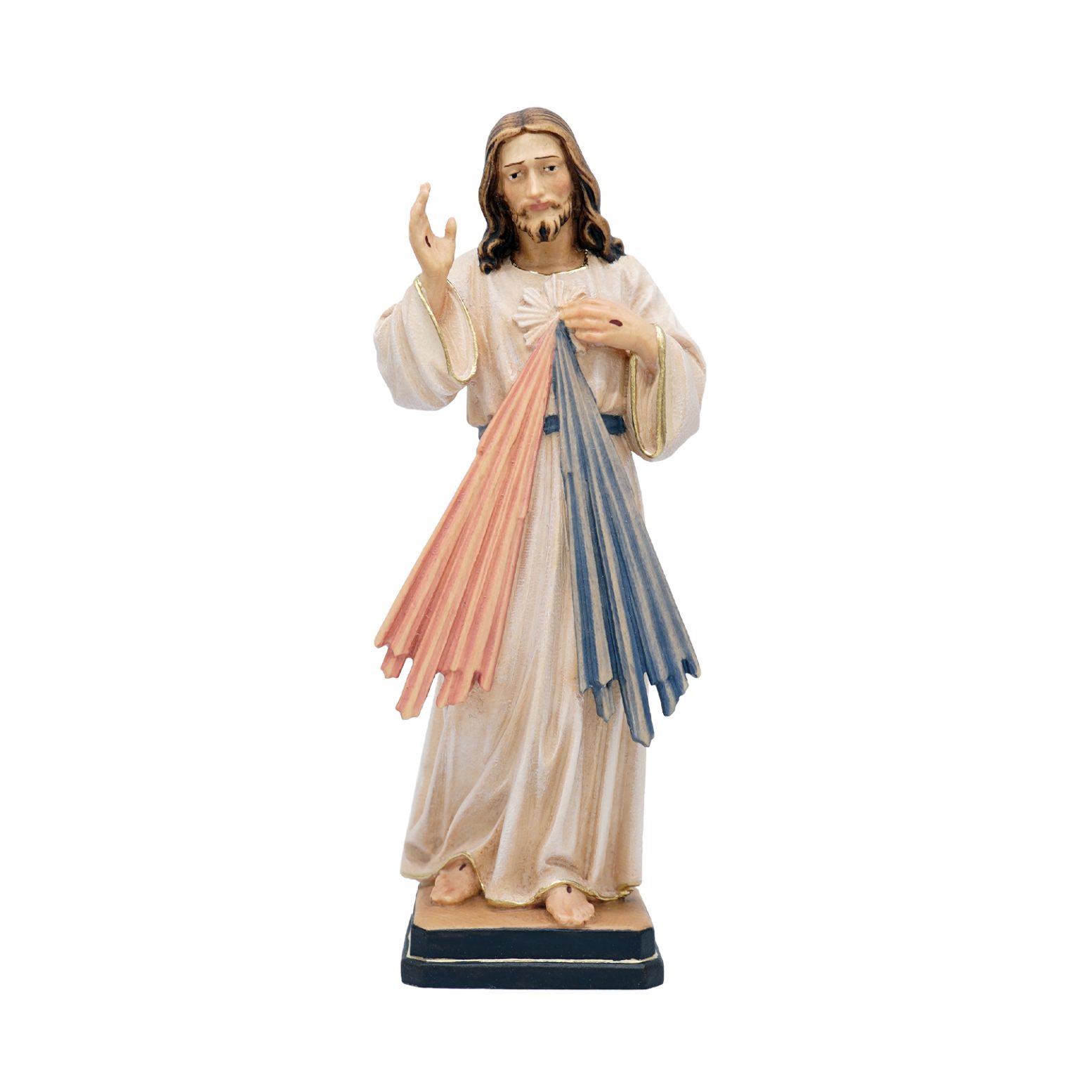 阿尔卑斯木雕-上主慈悲（Divine Mercy）-彩色-20cm