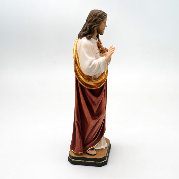 【现货】现货木雕-耶稣圣心-21厘米 Catholic religious art