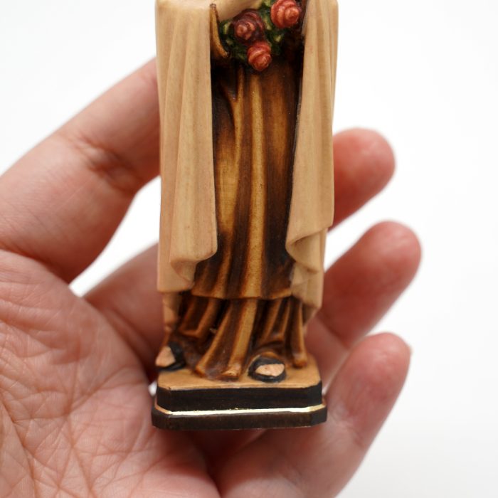 【现货】木雕-小德兰10厘米-彩色 Catholic religious art