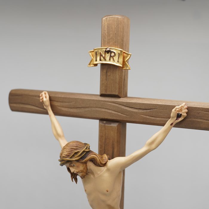 【现货】木雕- 西耶那十字架-23/52厘米 Catholic religious art