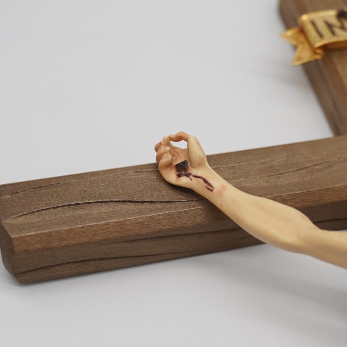 【现货】木雕- 西耶那十字架-23/52厘米 Catholic religious art