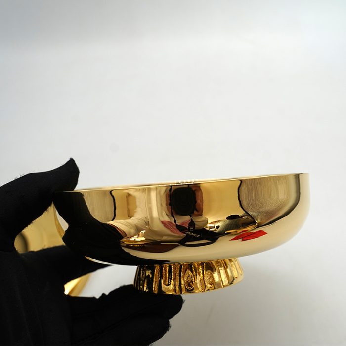【现货】矮圣体盒 14厘米 金色 Catholic religious art