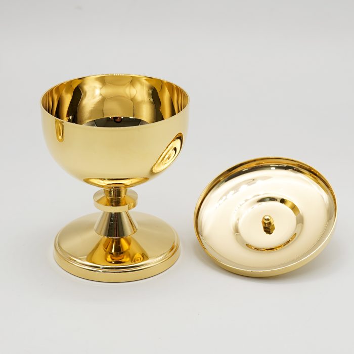 【现货】黄铜-金色圣爵杯圣体盒套装13+14cm Catholic religious art