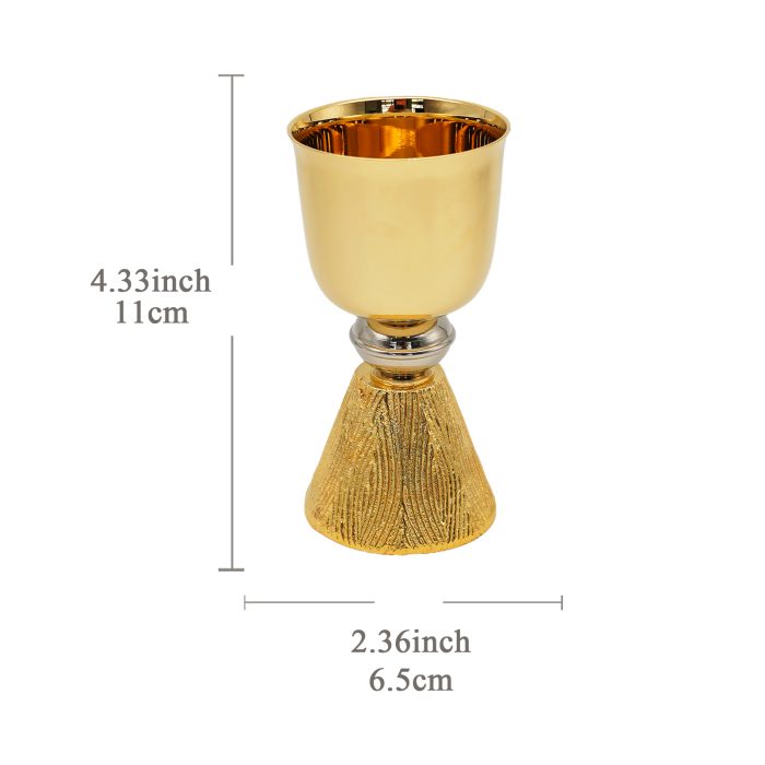 【现货】黄铜-金色圣爵杯圣体盒套装11+11.5cm Catholic religious art
