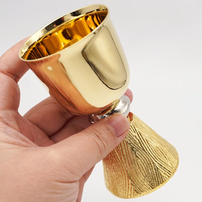 【现货】黄铜-金色圣爵杯圣体盒套装11+11.5cm Catholic religious art