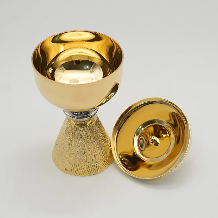 【现货】黄铜-金色圣爵杯圣体盒套装11+11.5cm Catholic religious art