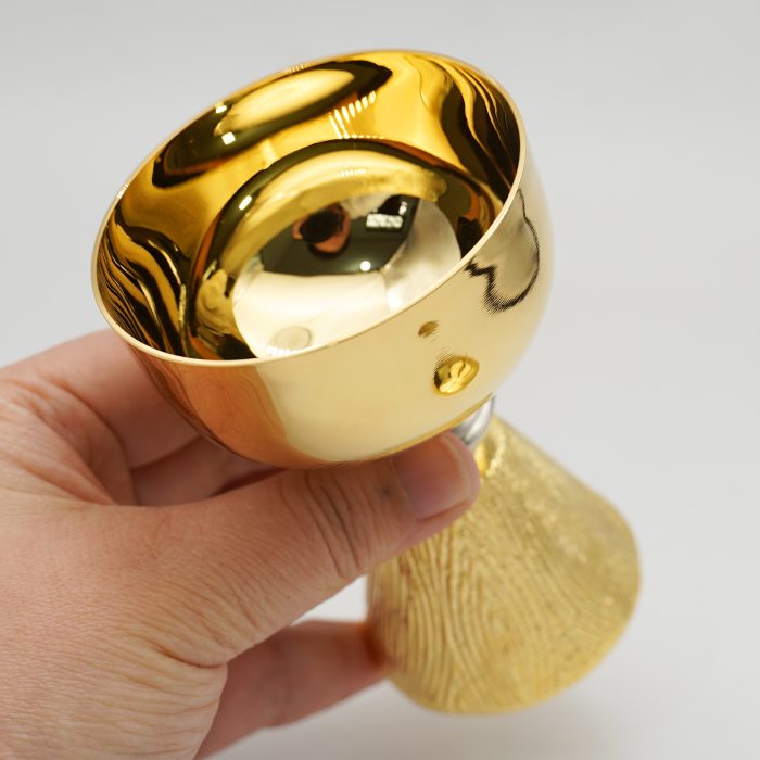 【现货】黄铜-金色圣爵杯圣体盒套装11+11.5cm Catholic religious art