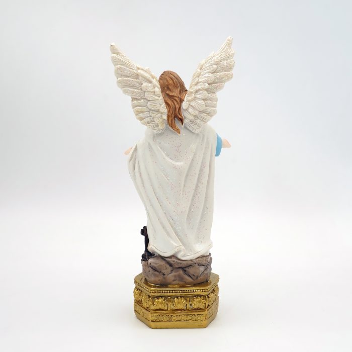 圣像-护守天使-粉/蓝色-树脂-15x7cm Catholic religious art