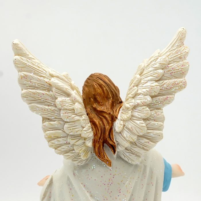 圣像-护守天使-粉/蓝色-树脂-15x7cm Catholic religious art