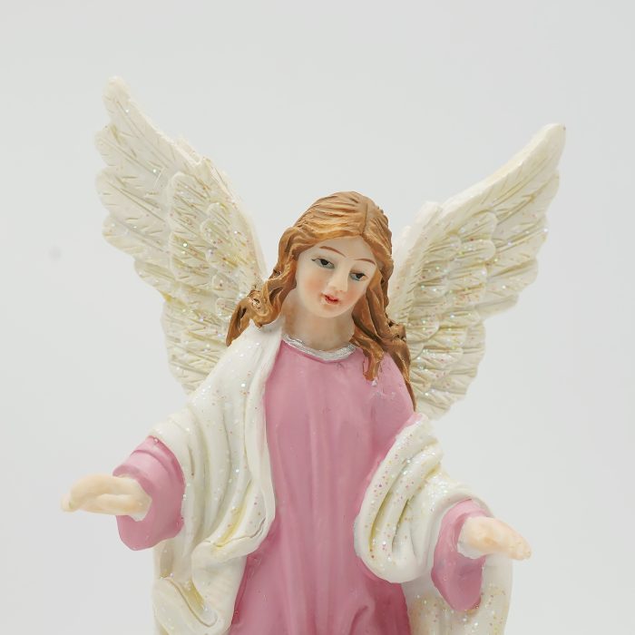 圣像-护守天使-粉/蓝色-树脂-15x7cm Catholic religious art