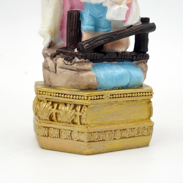 圣像-护守天使-粉/蓝色-树脂-15x7cm Catholic religious art