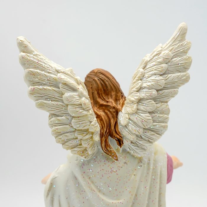 圣像-护守天使-粉/蓝色-树脂-15x7cm Catholic religious art