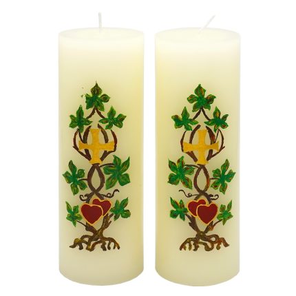 【常年期蜡烛一对装】-教堂专用-手工-7.0x20cm