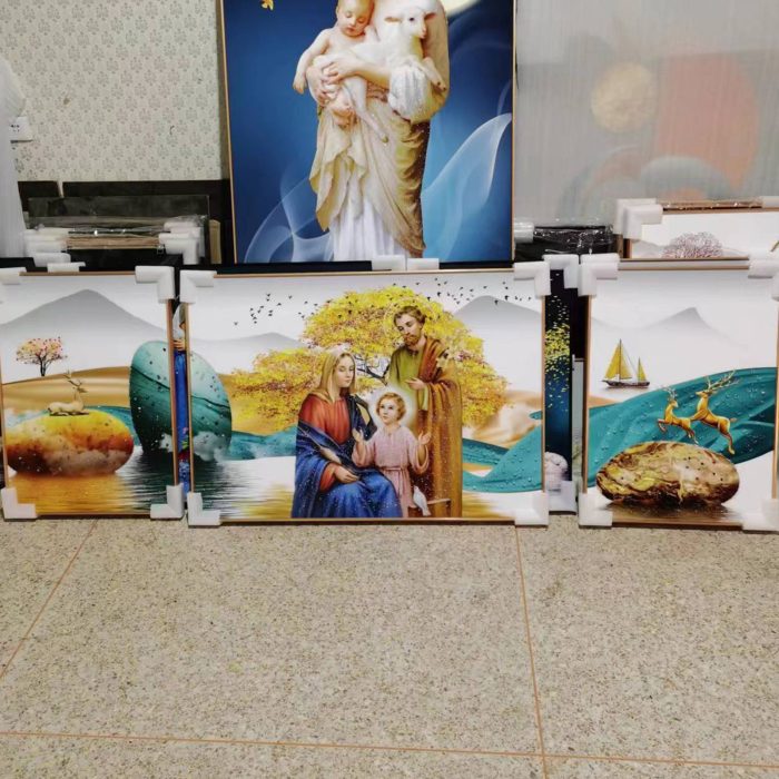 挂件-晶瓷画-三联画组合-多尺寸 Catholic religious art