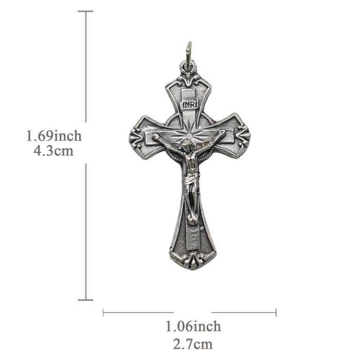 DIY十字架-锌合金-4.3x2.7cm Catholic religious art