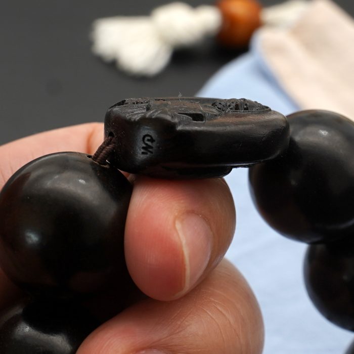 弹力手链-黑檀-伯多禄与保禄-20mm Catholic religious art